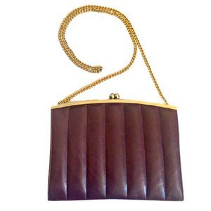 Xavier Danaud Paris Bag Purple Leather Clutch